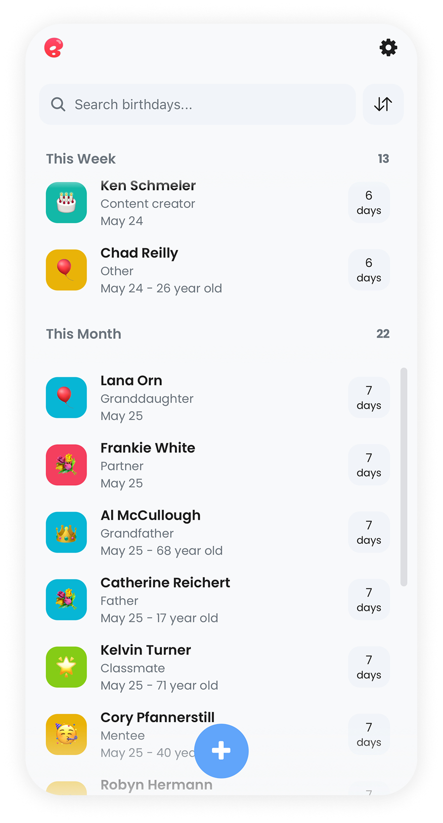 Birthley Screenshot